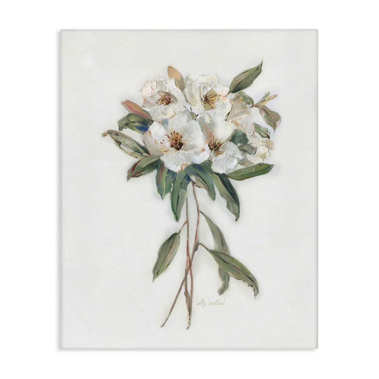 Stupell Industries White Wildflower Bundle Canvas Design by Sally Swatland